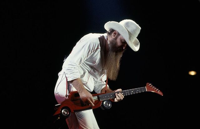 france   november 04  zztop on stage in paris, france on november 04th, 1983  photo by eric bouvetgamma rapho via getty images