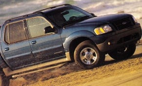 2003 explorer sport trac bed length