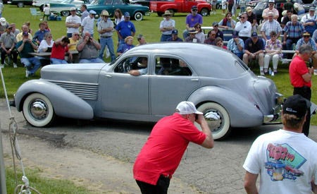 1937 cord 812 custom beverly sedan at 2002 orphan car show