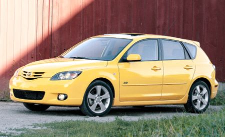 yellow 2004 mazda3