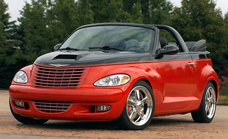 Chrysler Pt Sdster Beneath That Brilliant Black And Viper Red Paint Quality Metalcrafters Hood Scoop Is Perched A Mopar Performance Parts Stage 1 Turbo Upgrade Enhanced Pt
