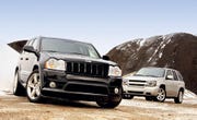 2006 jeep grand cherokee srt8 suv, 2006 chevrolet trailblazer ss suv