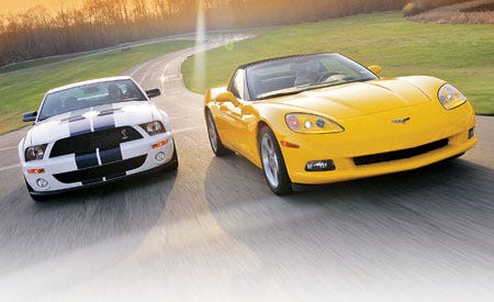 2006 Chevrolet Corvette Vs 2007 Ford Mustang Shelby Gt500