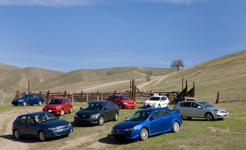 2009 Toyota Corolla Vs Ford Focus Vw Rabbit Subaru