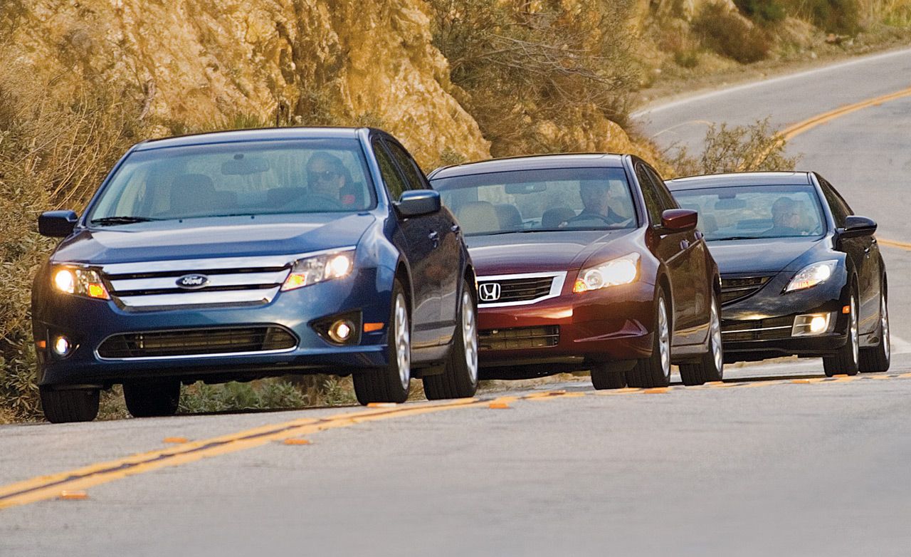 2010 Ford Fusion Vs Mazda 6 Honda Accord 8211 Comparison Test 2010 Ford Fusion Vs Mazda 6 Honda Accord 8211 Comparison Test Car And Driver