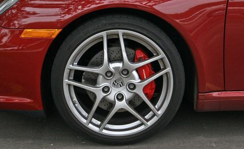 Tire, Wheel, Automotive design, Vehicle, Alloy wheel, Automotive wheel system, Rim, Automotive tire, Automotive exterior, Red, 
