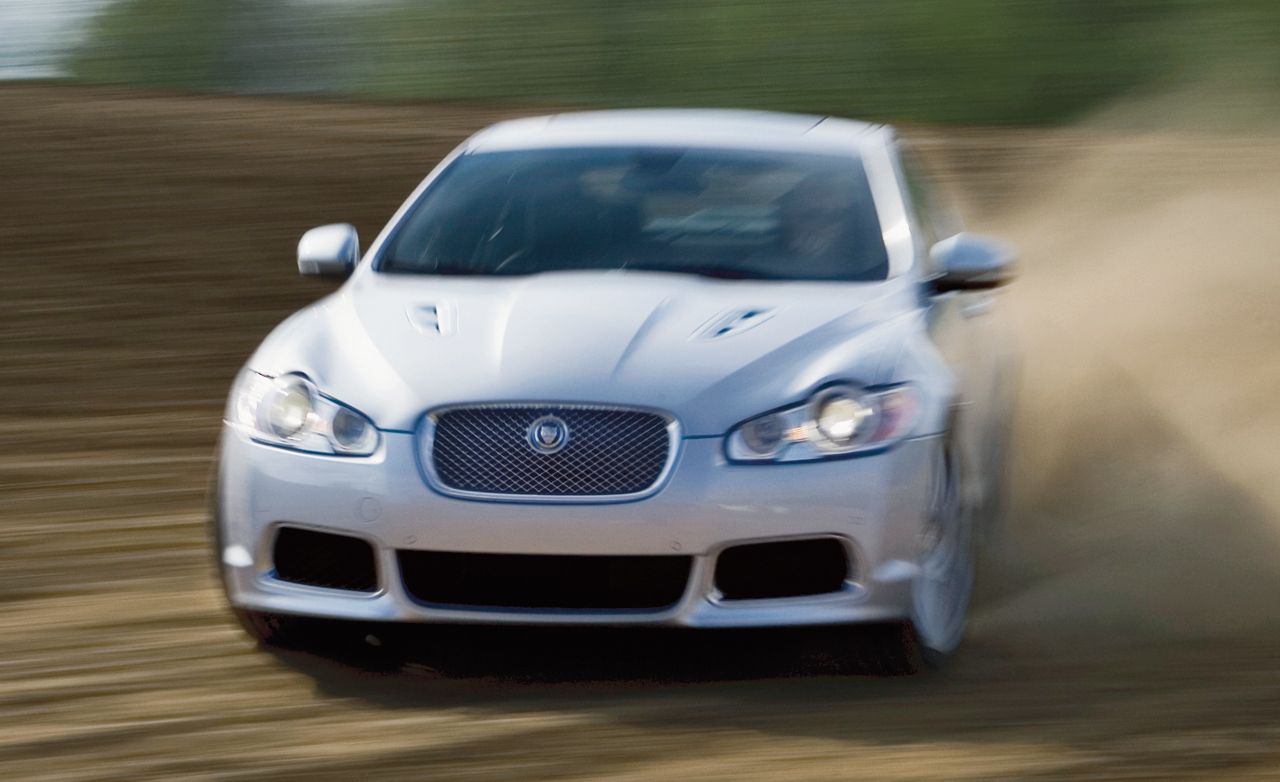 2010 Jaguar XFR Dirt Track Drifting