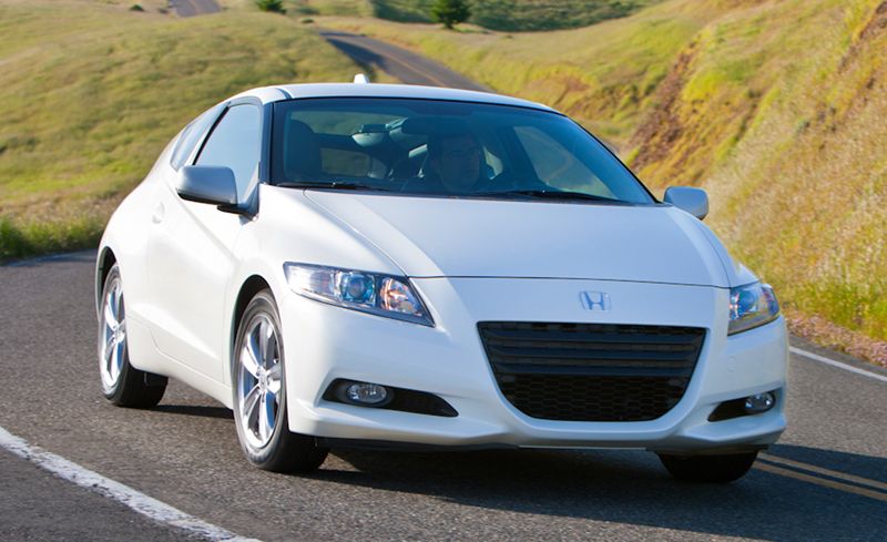 2011 Honda CRZ EX Sport Hybrid Coupe Black Interior Detail In Studio