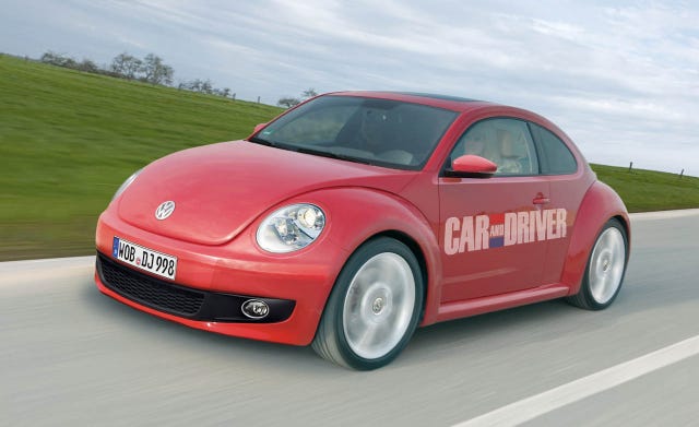 Volkswagen Beetle 2012 красный