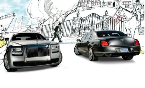 2010 Bentley Continental Flying Spur Speed Vs 2011 Rolls Royce Ghost