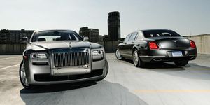 2011 rolls royce ghost and 2010 bentley continental flying spur speed
