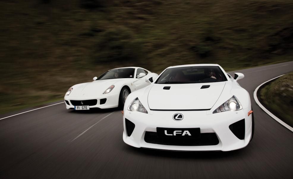 2012 Lexus LFA vs. 2011 Ferrari 599 HGTE