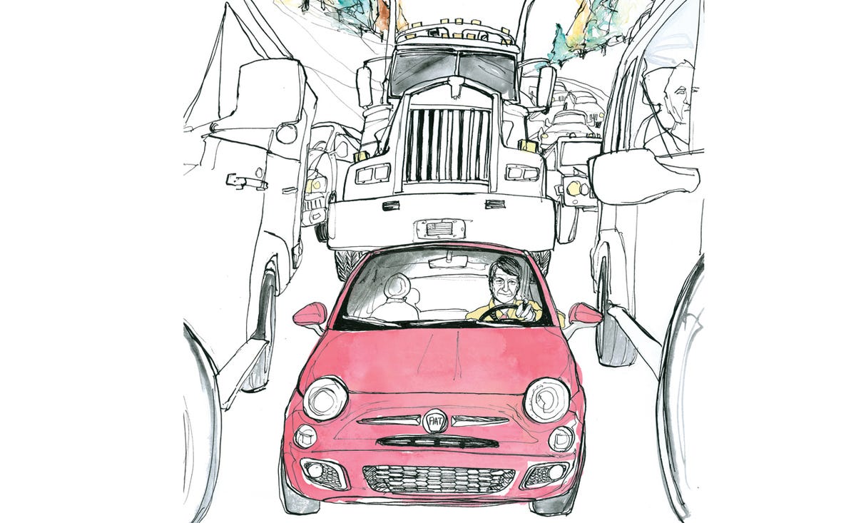 P J O Rourke And The 12 Fiat 500 Feature Car And Driver