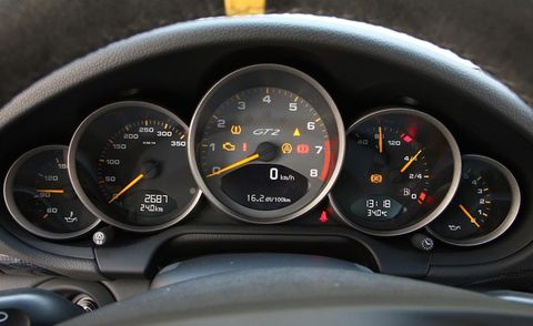 2011 porsche 911 gt2 rs gauges