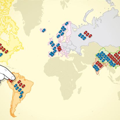 Yellow, World, Aqua, Map, Atlas, 