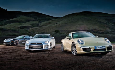 2012 Chevrolet Corvette Z06 Vs 2013 Nissan Gt R Vs 2012 Porsche
