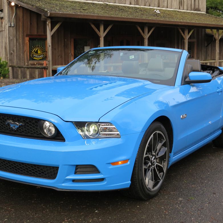 blue mustang gt convertible