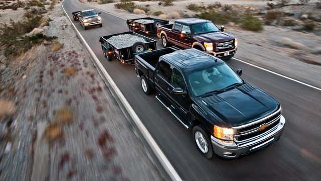 Tested: 2012 Chevrolet vs. Ford vs. Ram HD Pickup Comparison