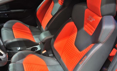 Orange, Red, Carmine, Car seat, Material property, Car seat cover, Design, Head restraint, Seat belt, Coquelicot, 