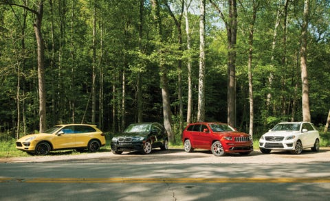 Hot Rod Suv Comparison 2012 Bmw X5 M Vs Three Others