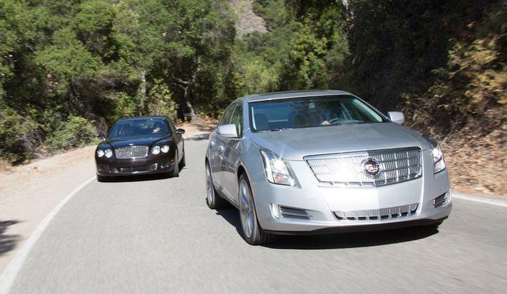 2012 bentley continental flying spur speed and 2013 cadillac xts platinum