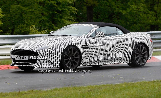 14 Aston Martin Vanquish Volante Spy Photos 11 News 11 Car And Driver