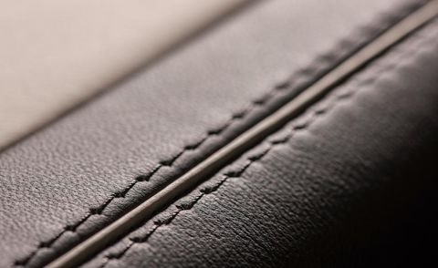 Textile, Leather, Grey, Tan, Close-up, Material property, Silver, Stitch, Macro photography, 