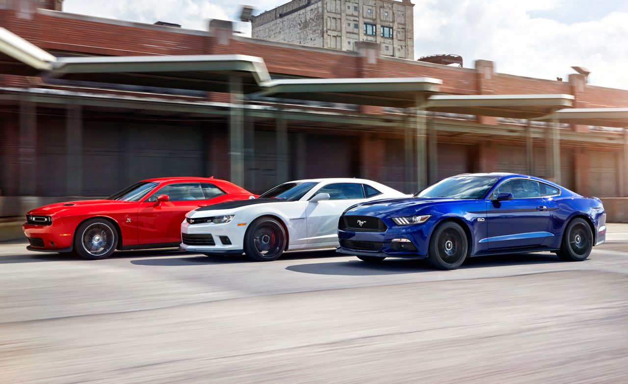 2015 Ford Mustang GT vs. Chevrolet Camaro SS 1LE, Dodge Challenger