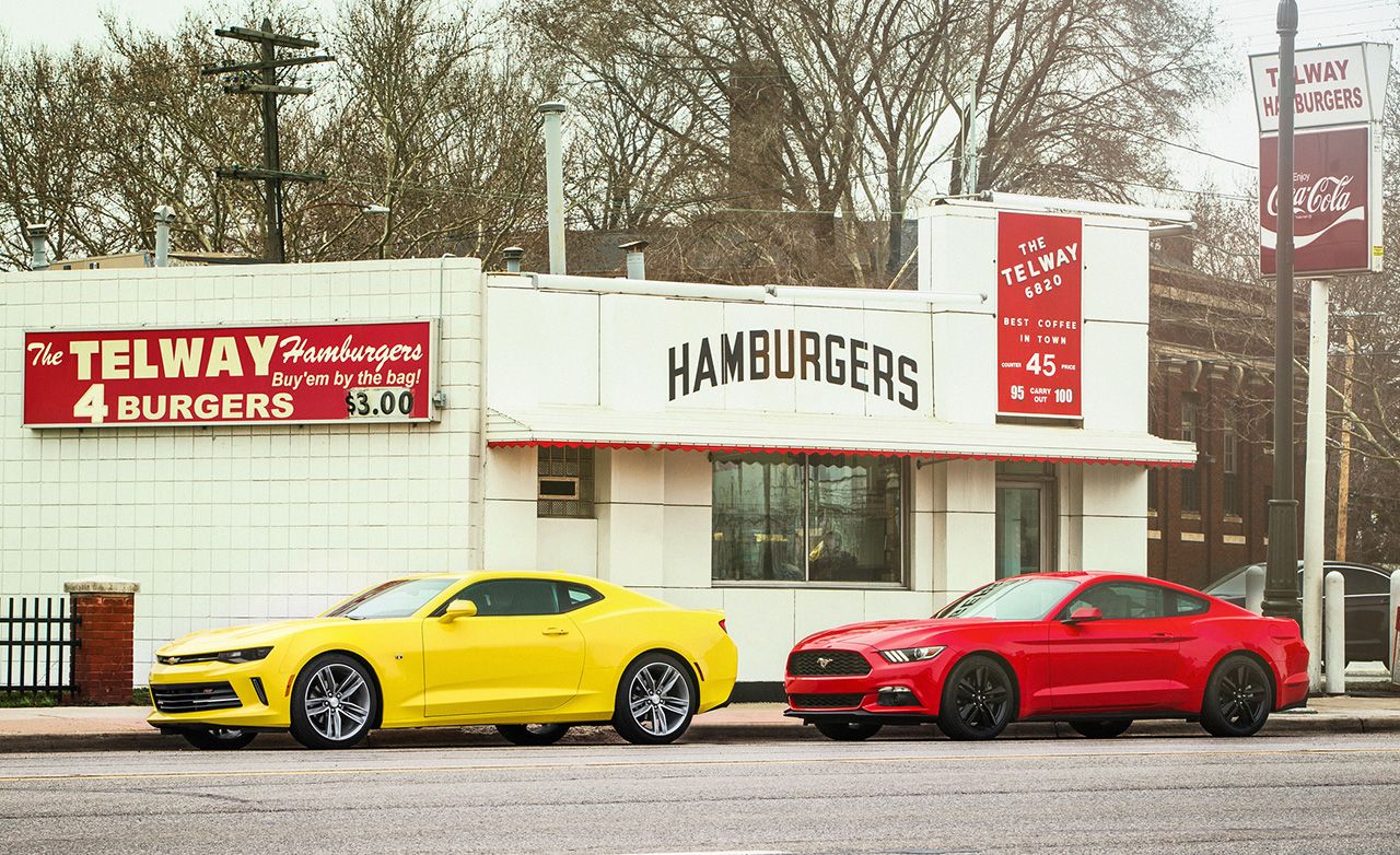 2016 Chevy Camaro V-6 vs. 2016 Ford Mustang EcoBoost Comparison