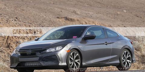 New 2017 Civic Si Coupe Spy Photos 8211 News 8211 Car And Driver