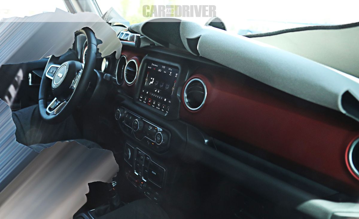 2018 Jeep Wrangler Interior Fully Revealed Spy Photos| News | Car and Driver