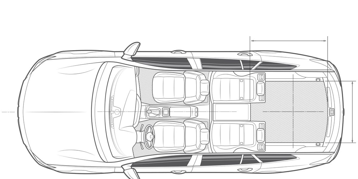 car outline drawing top view