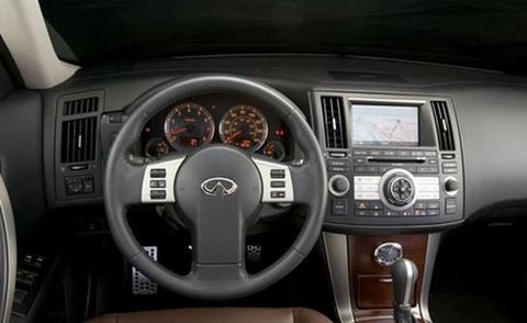 Motor vehicle, Steering part, Mode of transport, Steering wheel, Product, Transport, Automotive design, Center console, Speedometer, White, 