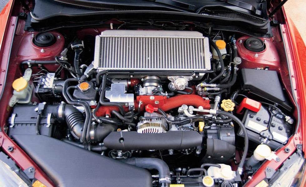 2008 subaru impreza wrx sti 25 liter turbocharged flat 4 engine