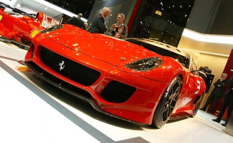 Automotive design, Vehicle, Event, Performance car, Supercar, Red, Car, Grille, Personal luxury car, Sports car, 