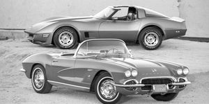 1962 and 1982 corvettes