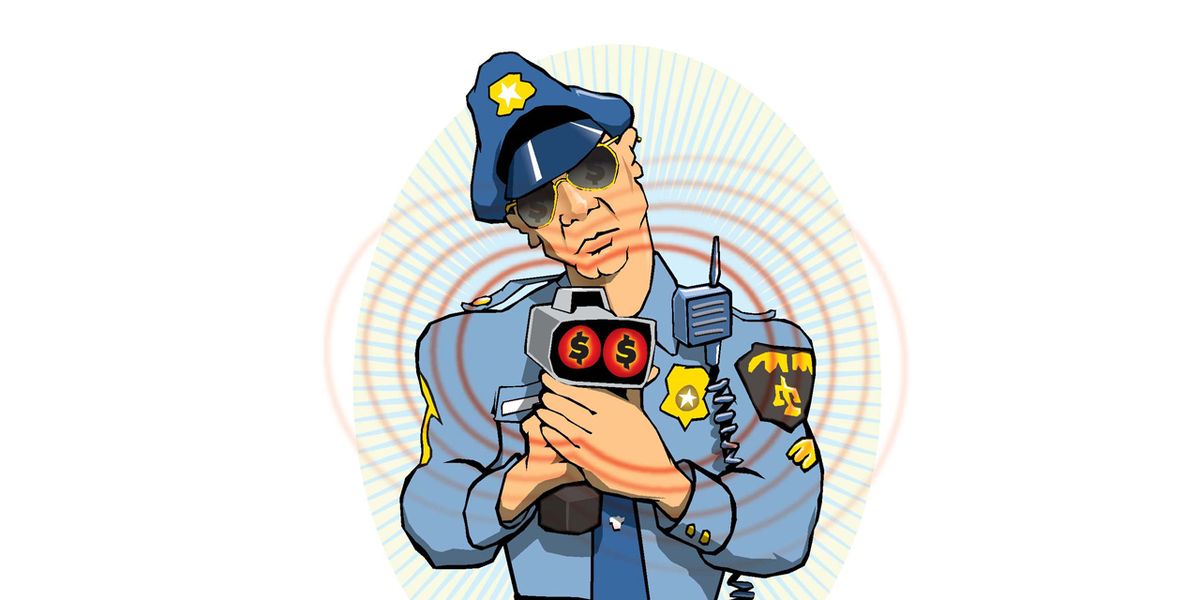 cartoon police tickets