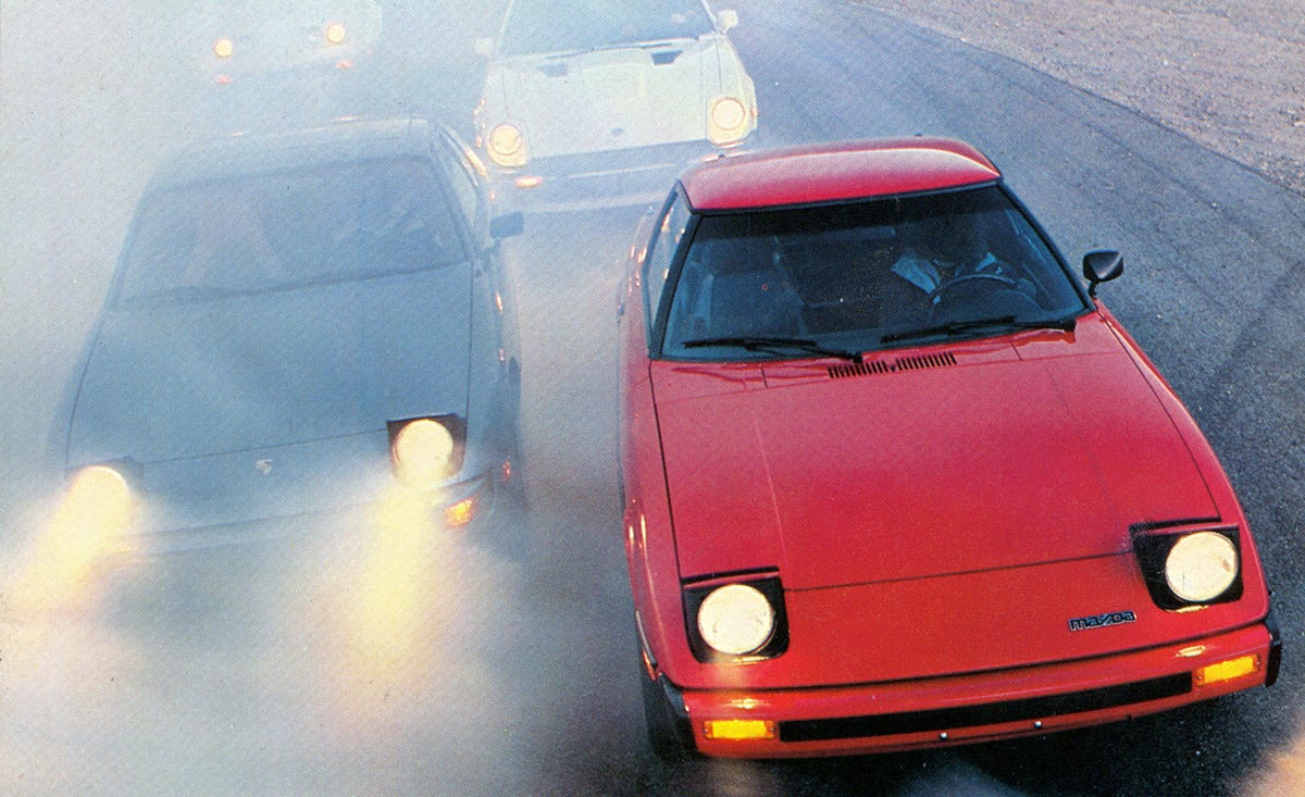 Alfa Romeo Spider Vs Chevy Corvette Datsun 280 Zx Fiat Spider 00 Mazda Rx 7 Porsche 924