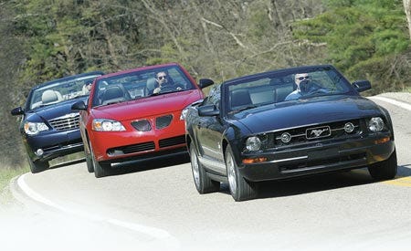 2008 Chrysler Sebring Vs 2007 Pontiac G6 2007 Ford Mustang