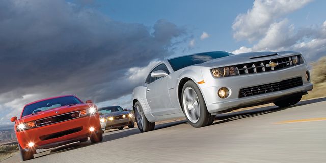 2010 Chevy Camaro SS vs. 2010 Ford Mustang GT, 2009 Dodge Challenger R/T