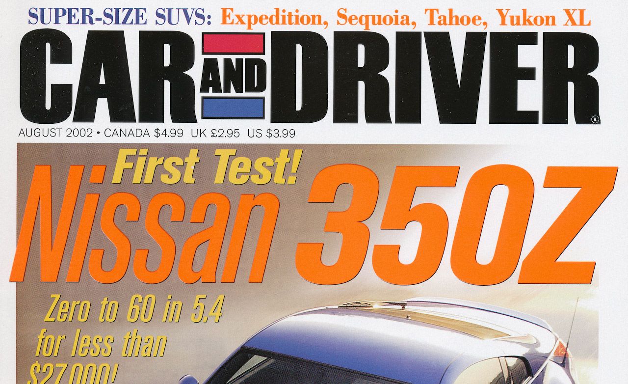 Car and Driver Magazine - August 2002 Issue - Table of Contents