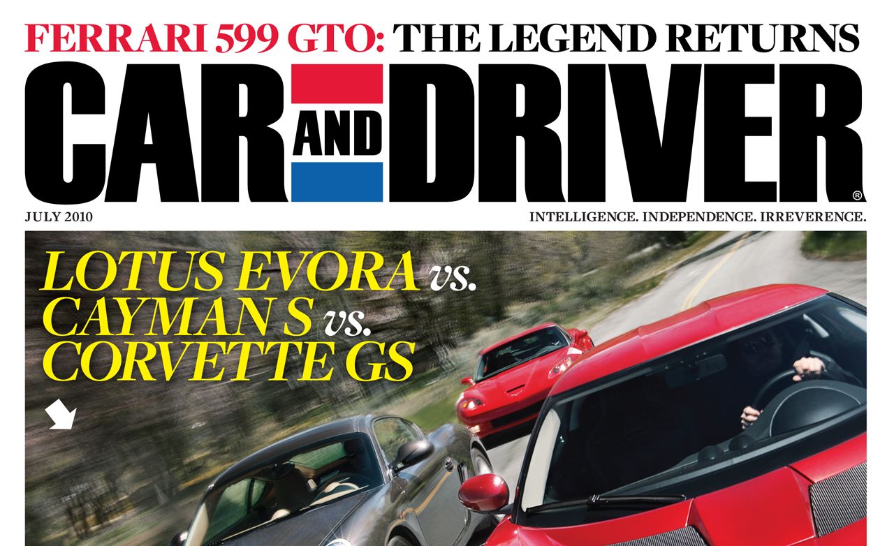 Car and Driver Magazine - July 2010 Issue - Table of Contents