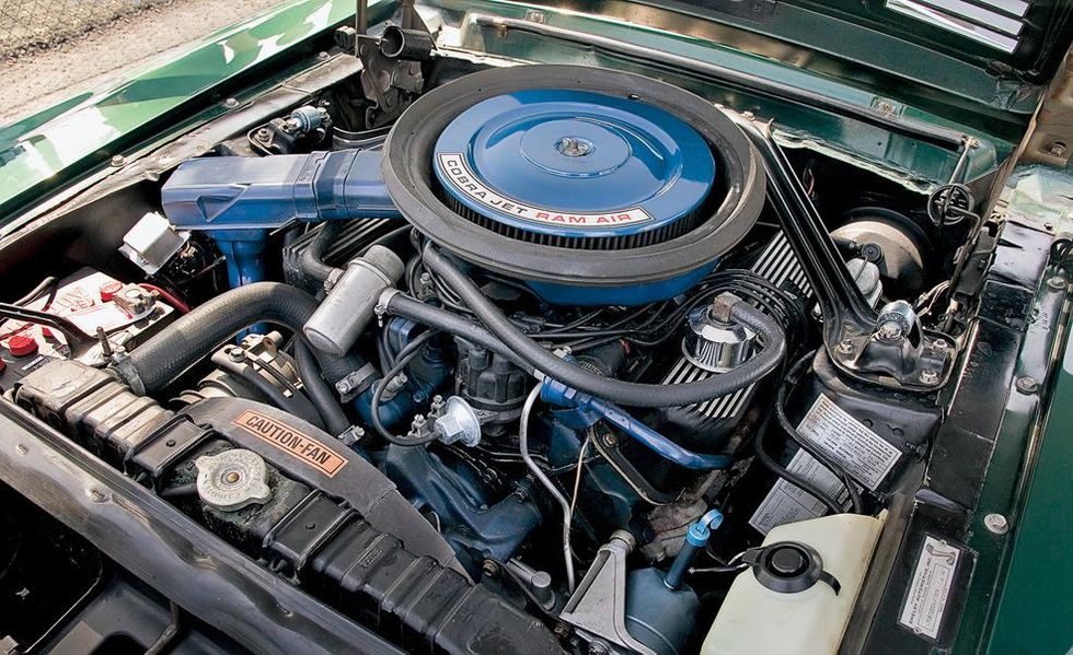 1968 ford mustang shelby gt500kr engine