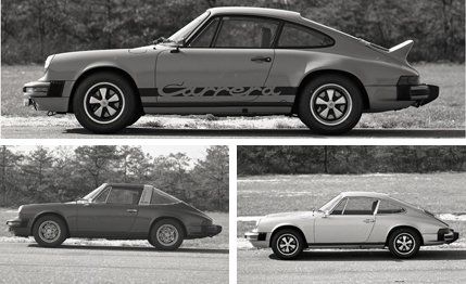 Tested: 1974 Porsche 911 vs. 911S Targa vs. 911S Carrera