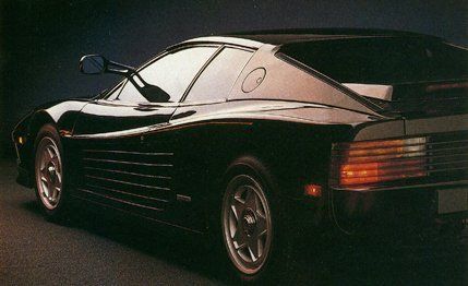 1985 ferrari testarossa black