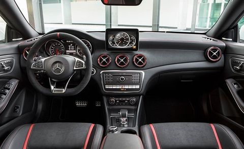 Land vehicle, Vehicle, Car, Motor vehicle, Center console, Steering wheel, Mercedes-benz, Mercedes-benz a-class, Hatchback, Personal luxury car, 