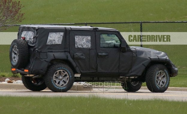 2018 Jeep Wrangler Spy Photos – News – Car and Driver