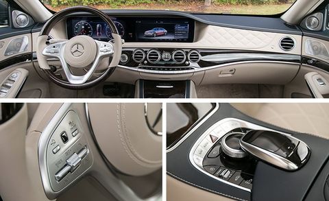 Land vehicle, Vehicle, Car, Luxury vehicle, Steering wheel, Mercedes-benz, Steering part, Personal luxury car, Mercedes-benz s-class, Center console, 