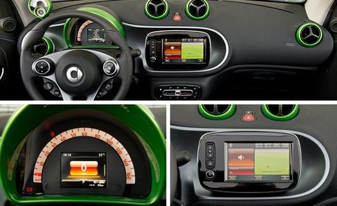 Motor vehicle, Green, Mode of transport, Yellow, Technology, Electronic device, Steering part, Light, Orange, Steering wheel, 