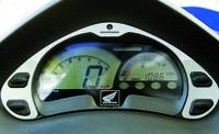 Motor vehicle, Mode of transport, Transport, Yellow, White, Speedometer, Gauge, Light, Black, Tachometer, 